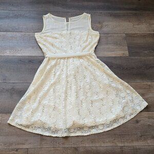 J. Taylor Sequin Lace Dress, Size: 14